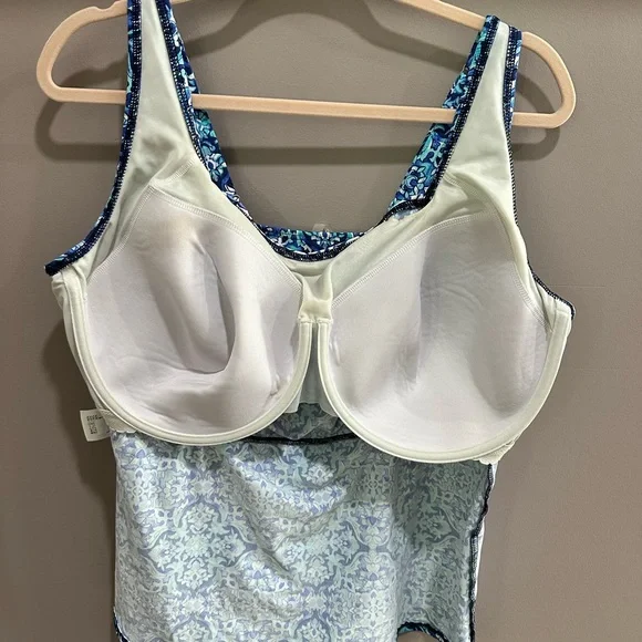 Lands' End Tankini Top Underwire 18W DDD - Picture 3 of 5
